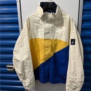 Vintage 90s Nautica Men's Color Block Windbreaker
